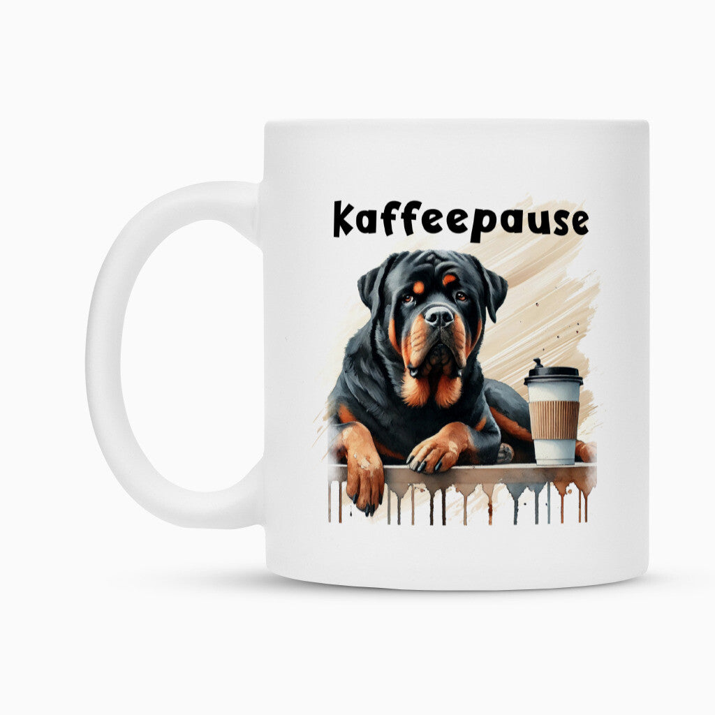 Tasse "Rottweiler - Kaffeepause" – hunde-shirt.de