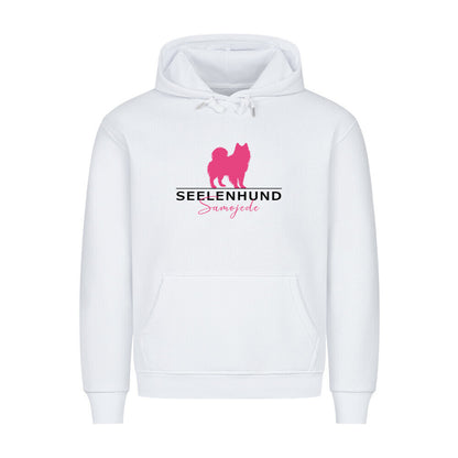 Premium Hoodie "Samoyed - Seelenhund" Weiß – hunde-shirt.de