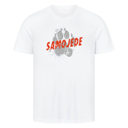 Premium T-Shirt "Samoyed - PAW" Weiß – hunde-shirt.de