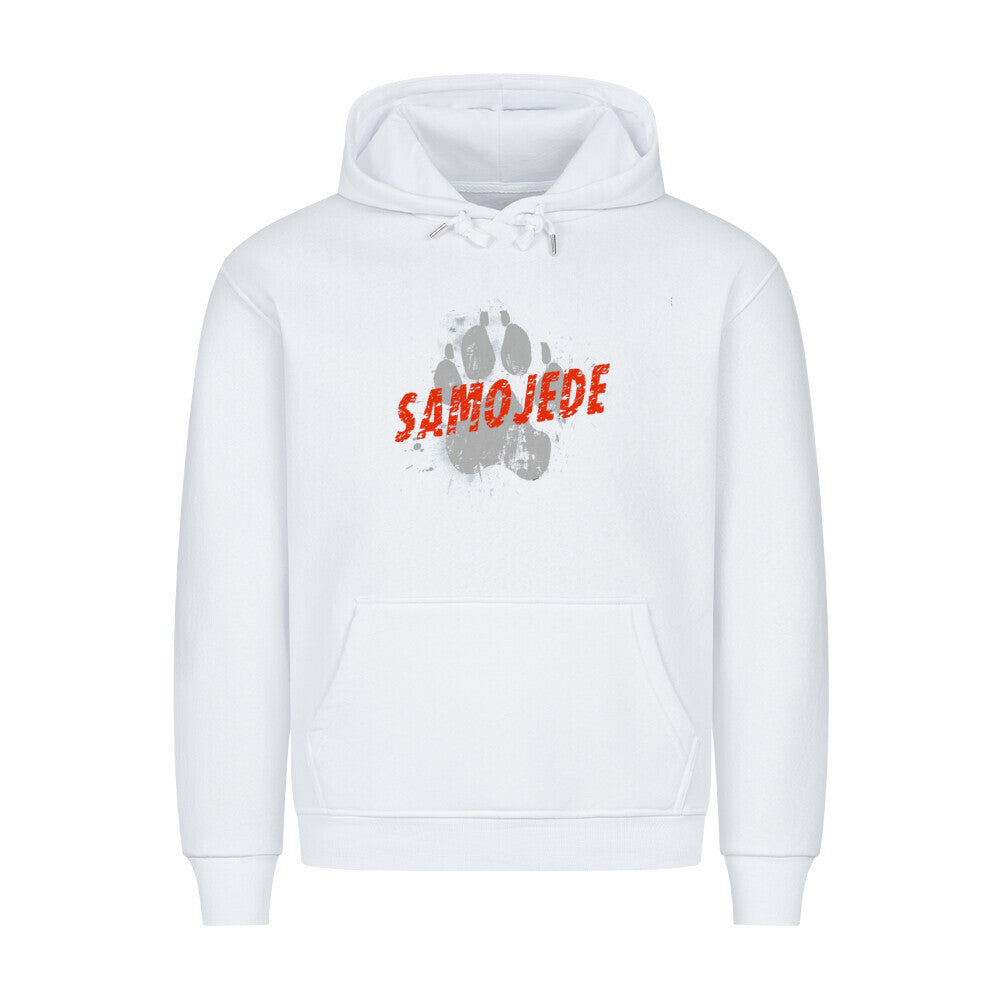 Premium Hoodie "Samoyed - PAW" Weiß – hunde-shirt.de