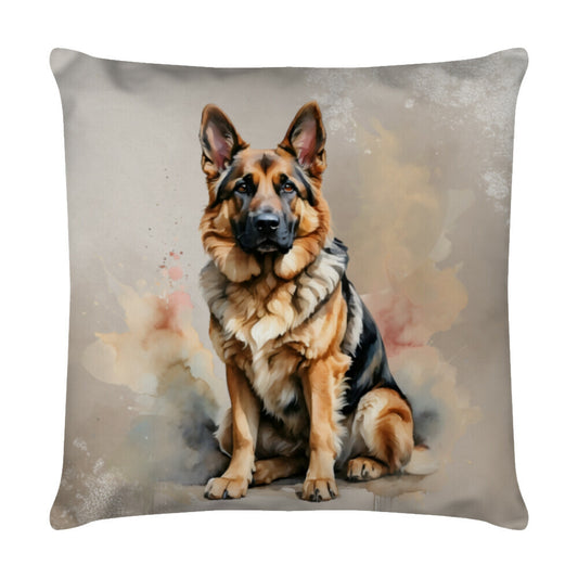 Kissen "Schäferhund - Sitz!" Weiß – hunde-shirt.de