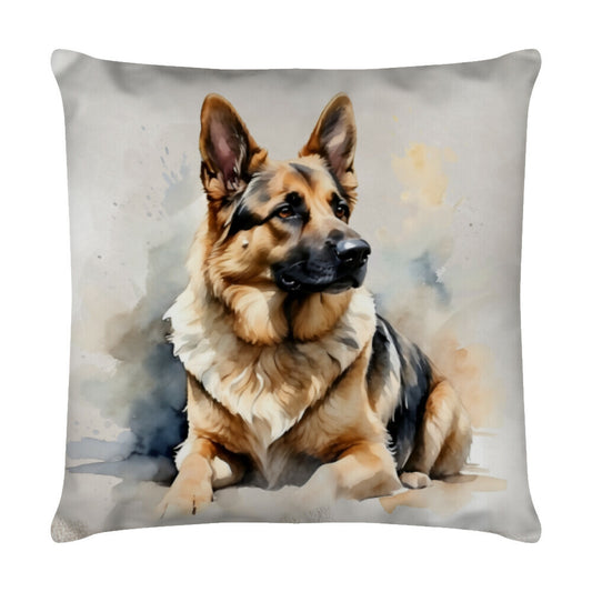 Kissen "Schäferhund - Relax" Weiß – hunde-shirt.de