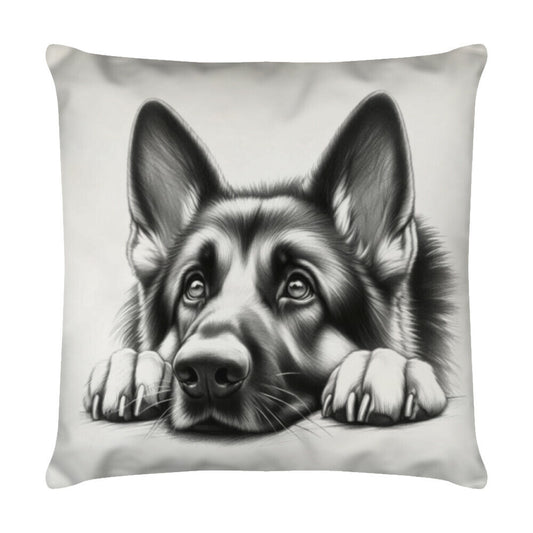 Kissen "Schäferhund - Dreamer" Weiß – hunde-shirt.de