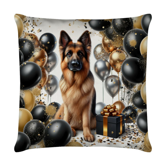 Kissen "Schäferhund - Geburtstag" Weiß – hunde-shirt.de