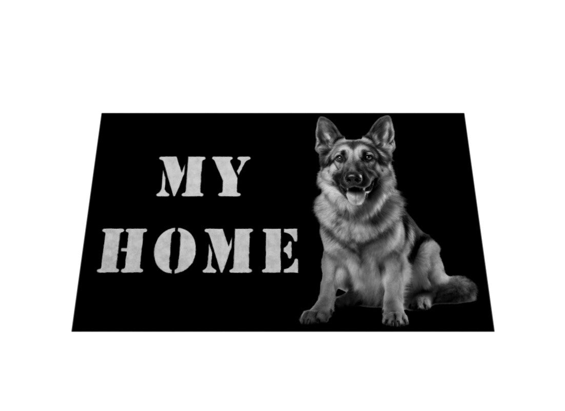 Fußmatte "Schäferhund - MY HOME" – hunde-shirt.de