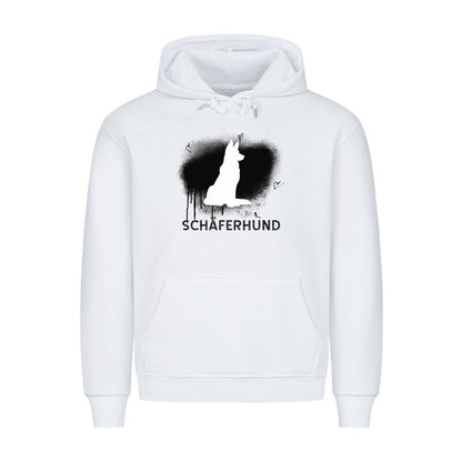 Premium Hoodie "Schäferhund - Brush" Weiß – hunde-shirt.de