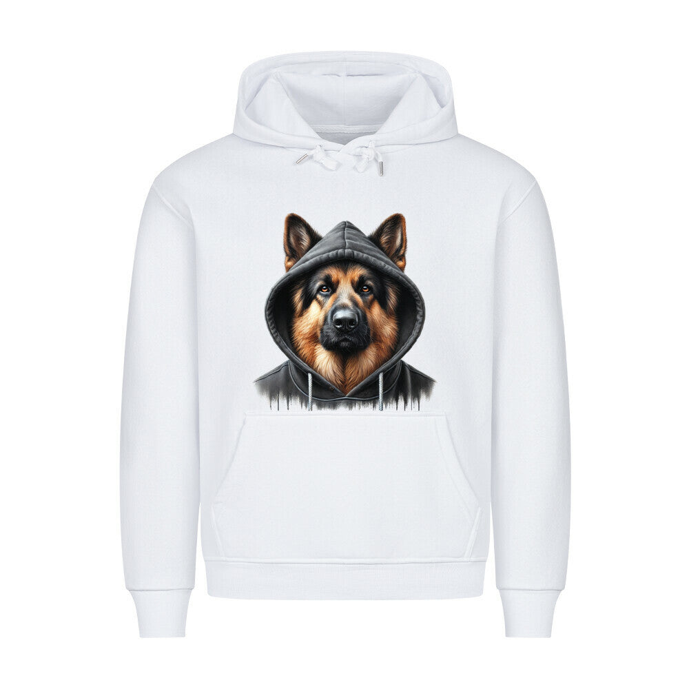 Premium Hoodie "Schäferhund - Hooded" Weiß – hunde-shirt.de