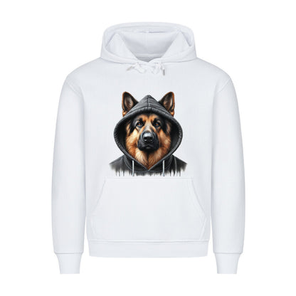 Premium Hoodie "Schäferhund - Hooded" Weiß – hunde-shirt.de