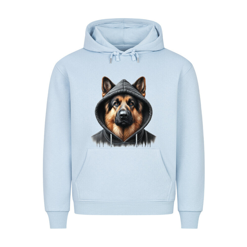 Premium Hoodie "Schäferhund - Hooded" Babyblau – hunde-shirt.de