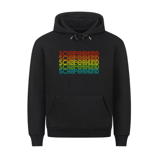 Premium Hoodie "Schäferhund - RETRO" Schwarz – hunde-shirt.de
