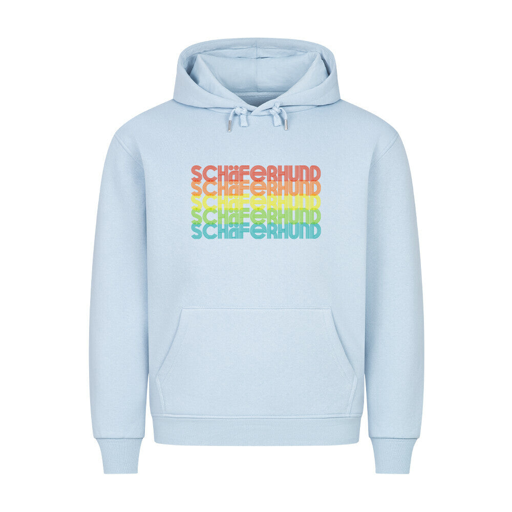 Premium Hoodie "Schäferhund - RETRO" Babyblau – hunde-shirt.de