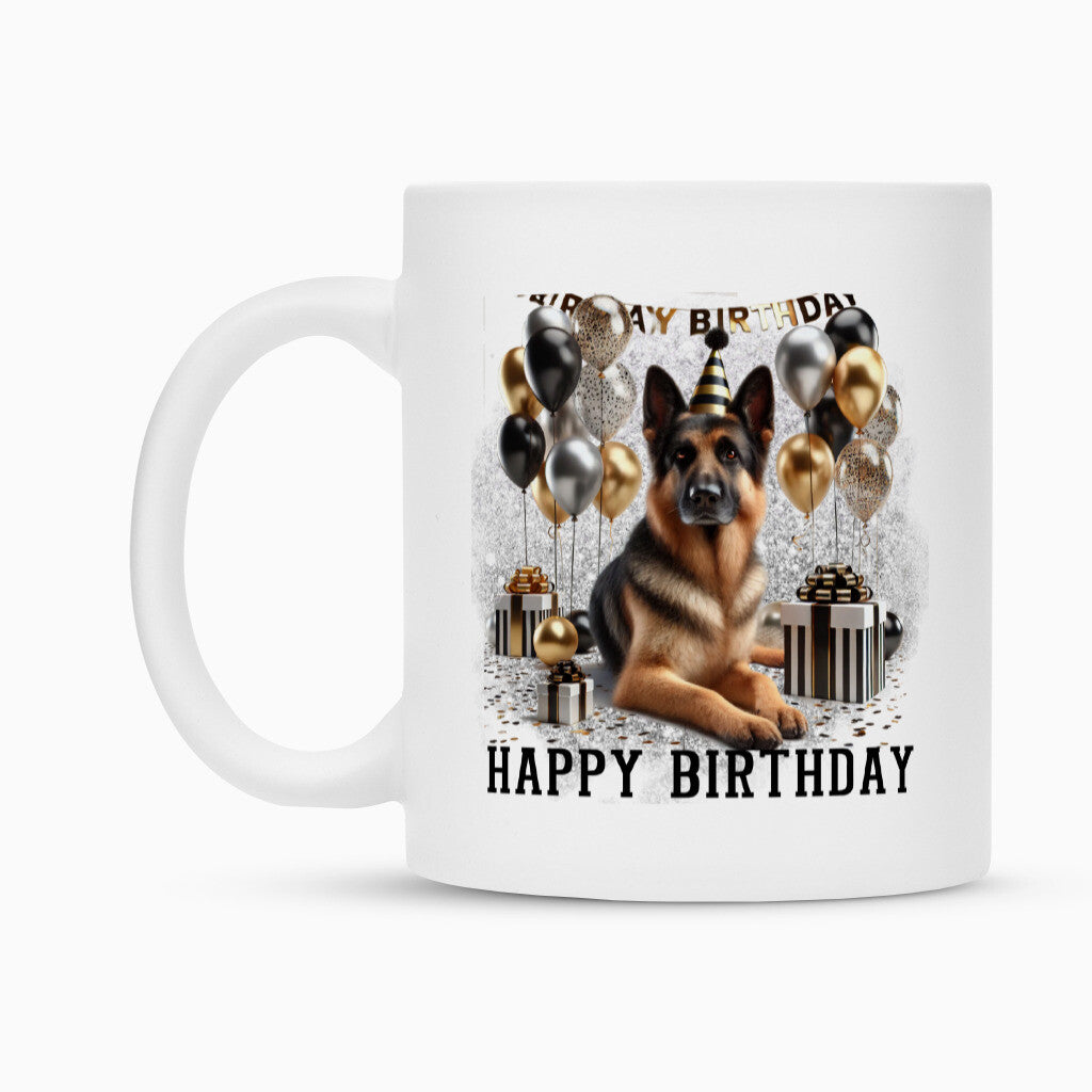 Tasse "Schäferhund - Happy Birthday" – hunde-shirt.de