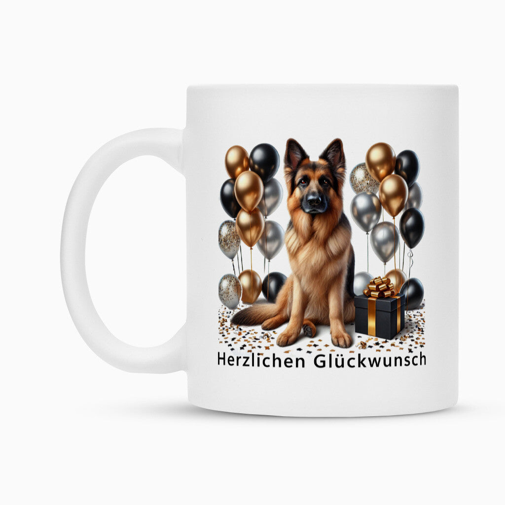 Tasse "Schäferhund - Glückwunsch" – hunde-shirt.de