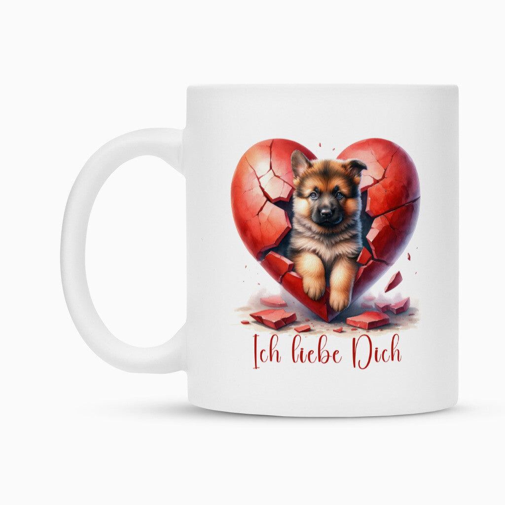 Tasse "Schäferhund - Ich liebe Dich" – hunde-shirt.de