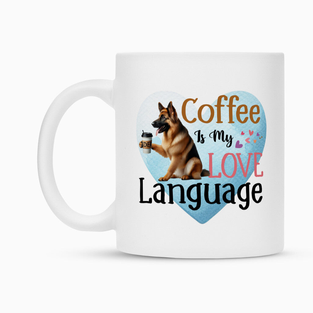 Tasse "Schäferhund - Love Language" – hunde-shirt.de