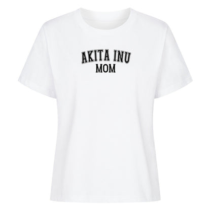 Premium Damen-Shirt "Akita Inu - MOM" Weiß – hunde-shirt.de