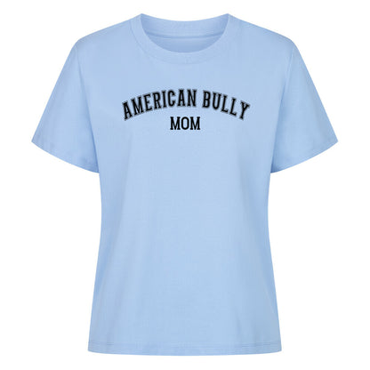 Premium Damen-Shirt "American Bully XL / XXL - MOM" Sky Blue – hunde-shirt.de