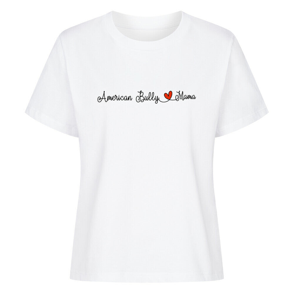 Premium Damen-Shirt "American Bully XL / XXL - Mama" Weiß – hunde-shirt.de