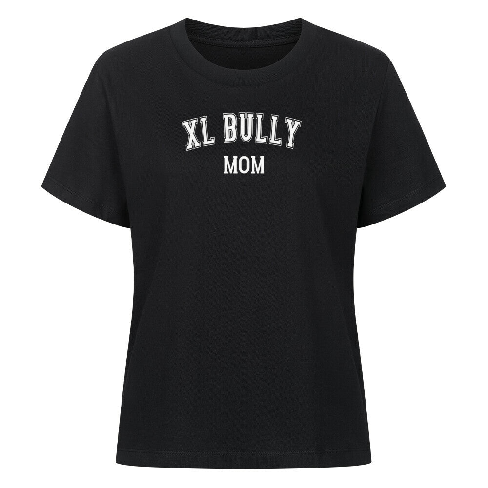 Premium Damen-Shirt "Bully XL - MOM" Schwarz – hunde-shirt.de