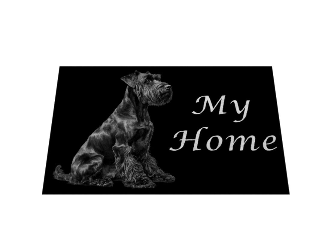Fußmatte "Schnauzer - My Home" – hunde-shirt.de
