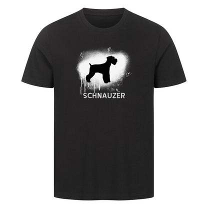 Premium T-Shirt "Schnauzer - Brush" Schwarz – hunde-shirt.de