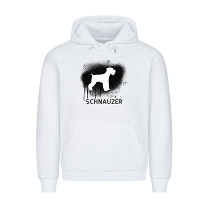 Premium Hoodie "Schnauzer - Brush" Weiß – hunde-shirt.de