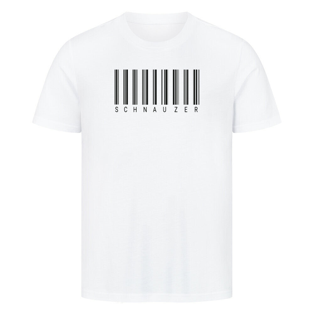 Premium T-Shirt "Schnauzer - Scan" Weiß – hunde-shirt.de