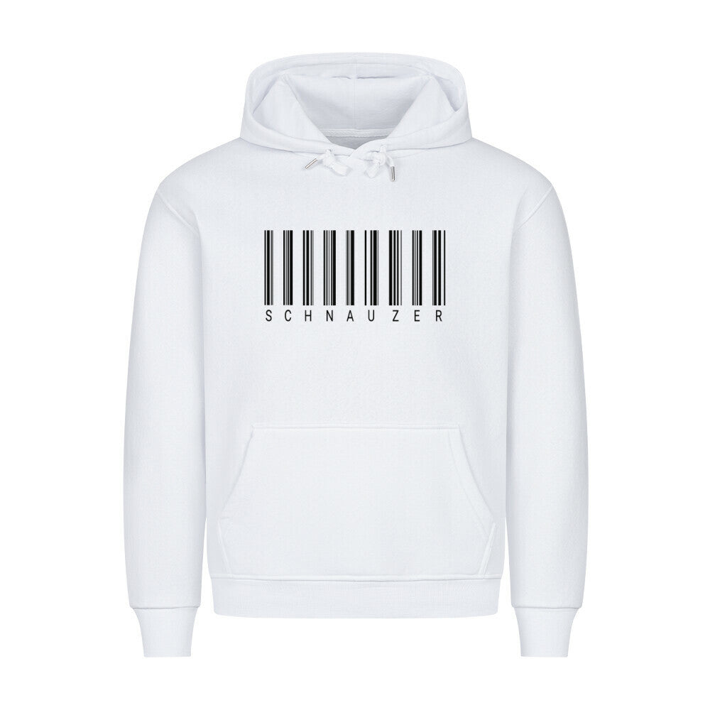 Premium Hoodie "Schnauzer - Scan" Weiß – hunde-shirt.de