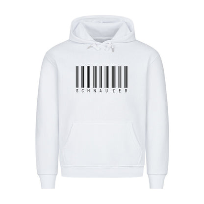 Premium Hoodie "Schnauzer - Scan" Weiß – hunde-shirt.de