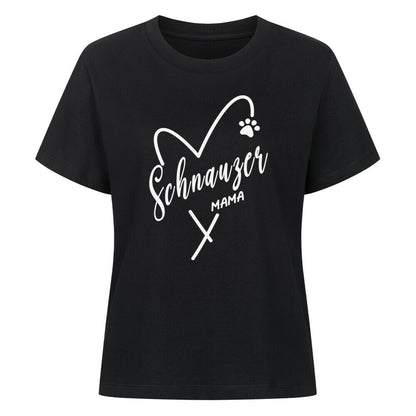 Premium Damen-Shirt "Schnauzer - Mama" Schwarz – hunde-shirt.de