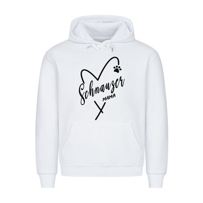 Premium Hoodie "Schnauzer - Mama" Weiß – hunde-shirt.de