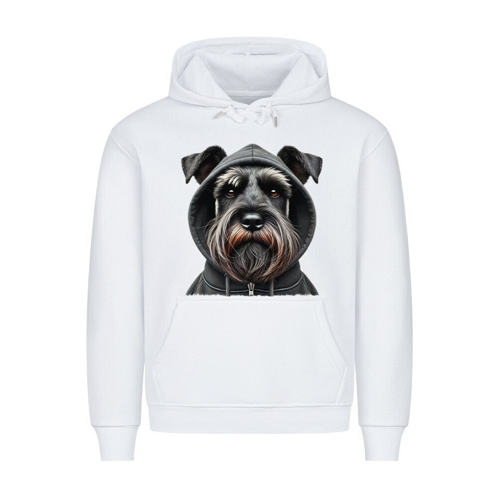Premium Hoodie "Schnauzer - Hooded" Weiß – hunde-shirt.de