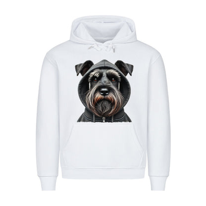 Premium Hoodie "Schnauzer - Hooded" Weiß – hunde-shirt.de