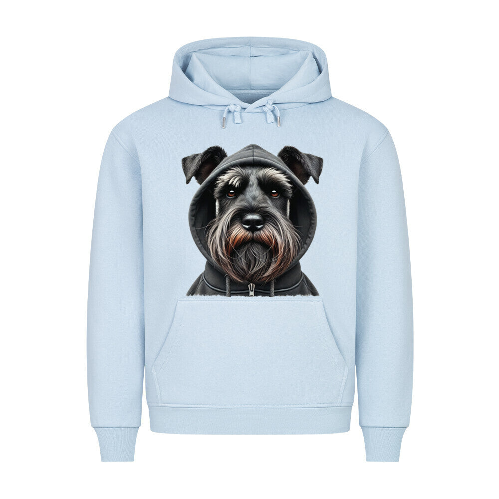 Premium Hoodie "Schnauzer - Hooded" Babyblau – hunde-shirt.de