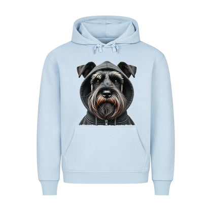 Premium Hoodie "Schnauzer - Hooded" Babyblau – hunde-shirt.de