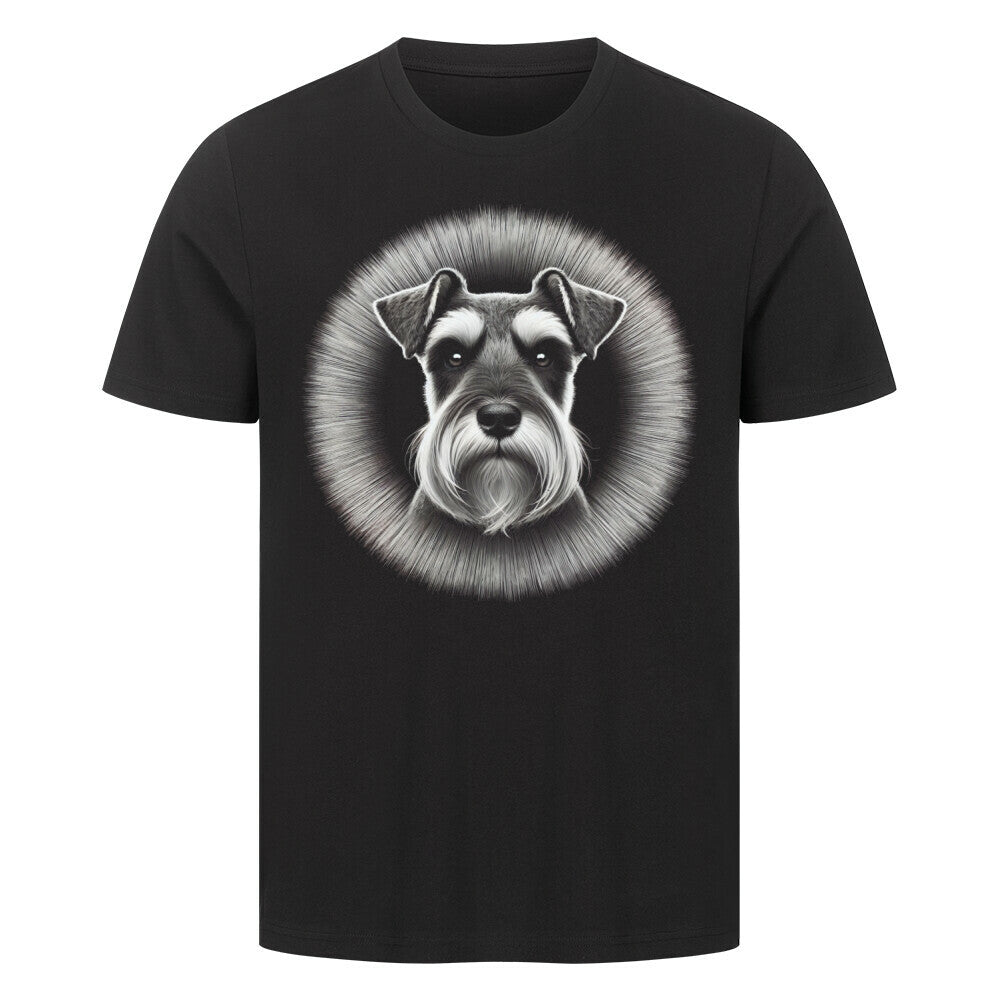 Premium T-Shirt "Schnauzer - Bright" Schwarz – hunde-shirt.de
