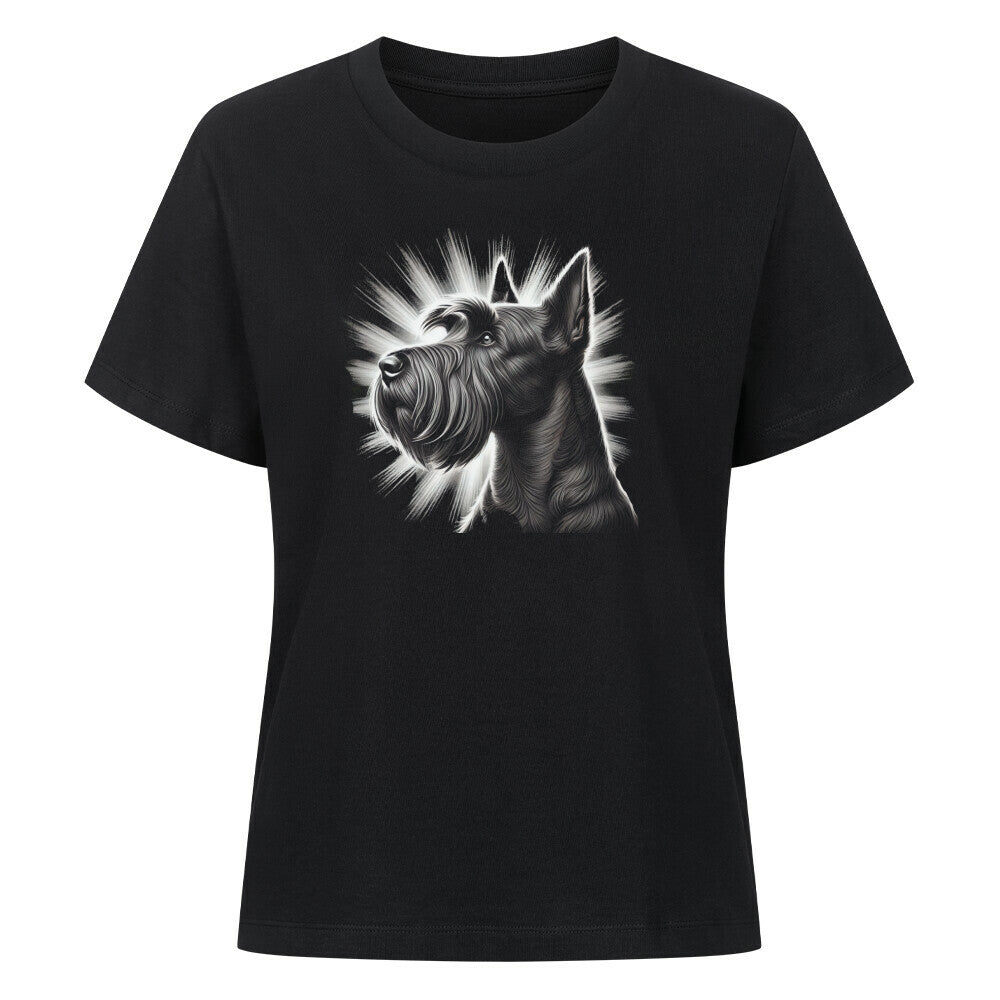 Premium Damen-Shirt "Scottish Terrier - Shine" Schwarz – hunde-shirt.de