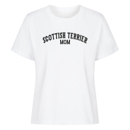 Premium Damen-Shirt "Scottish Terrier - MOM" Weiß – hunde-shirt.de