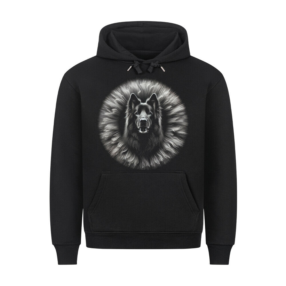 Premium Hoodie "Schäferhund schwarz - Bright" Schwarz – hunde-shirt.de