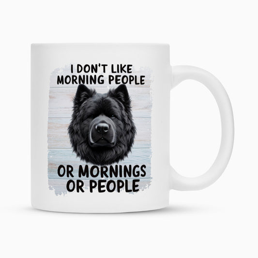 Tasse "Schäferhund schwarz - Morning People" Weiß – hunde-shirt.de
