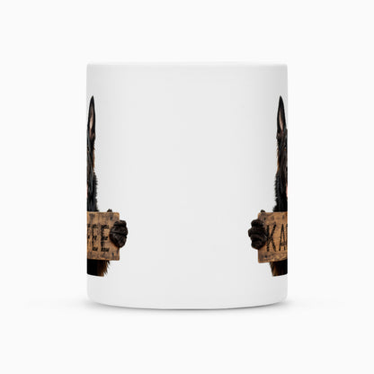 Tasse "Schäferhund schwarz - KAFFEE!" – hunde-shirt.de