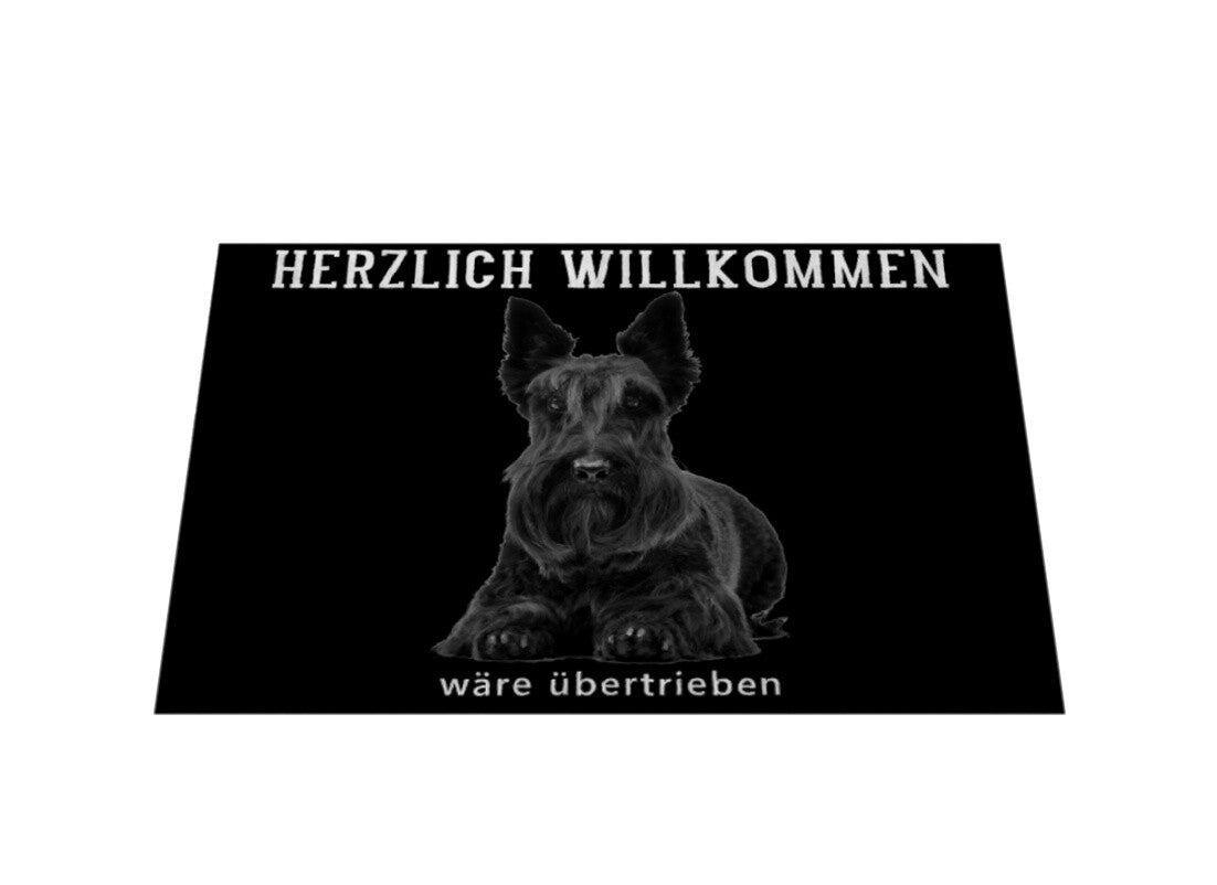 Fußmatte "Scottish Terrier - Übertrieben" – hunde-shirt.de
