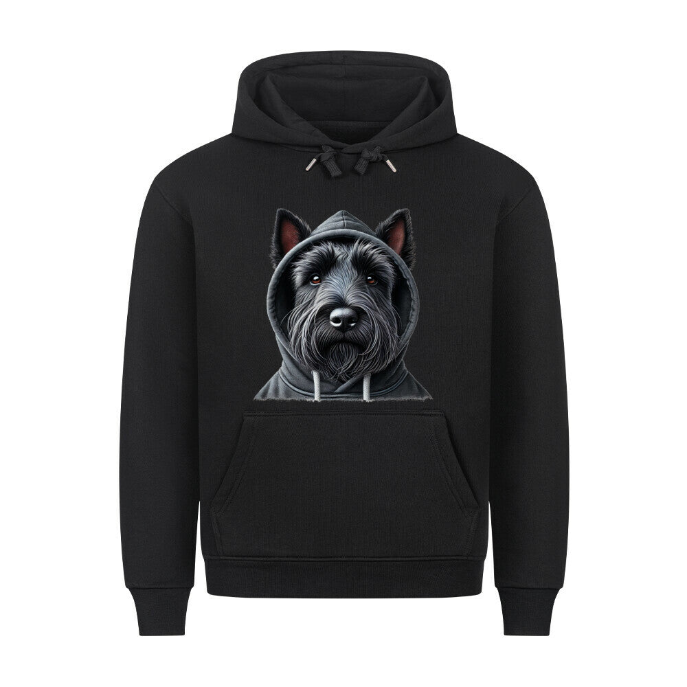 Premium Hoodie "Scottish Terrier - Hooded" Schwarz – hunde-shirt.de