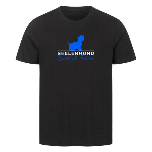 Premium T-Shirt "Scottish Terrier - Seelenhund" Schwarz – hunde-shirt.de