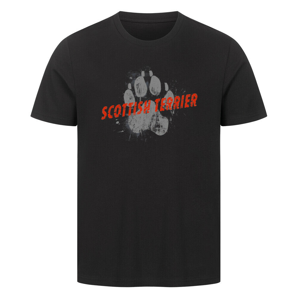 Premium T-Shirt "Scottish Terrier - PAW" Schwarz – hunde-shirt.de