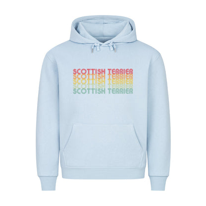 Premium Hoodie "Scottish Terrier - RETRO" Babyblau – hunde-shirt.de