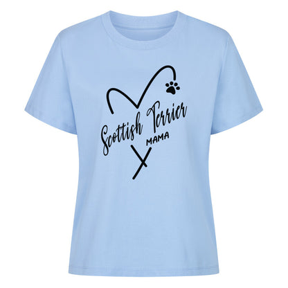 Premium Damen-Shirt "Scottish Terrier - Mama" Sky Blue – hunde-shirt.de