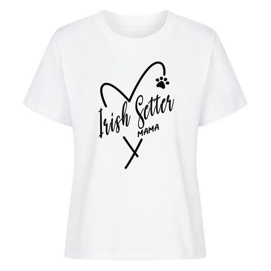 Premium Damen-Shirt "Irish Setter - Mama" Weiß – hunde-shirt.de