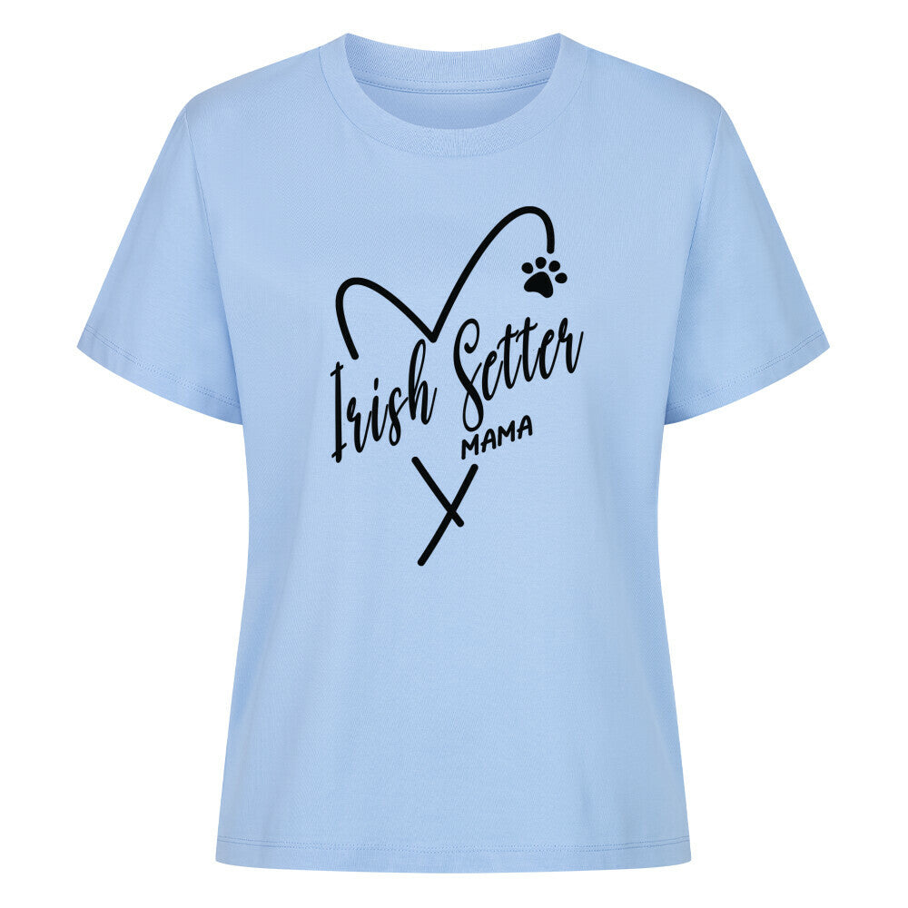 Premium Damen-Shirt "Irish Setter - Mama" Sky Blue – hunde-shirt.de