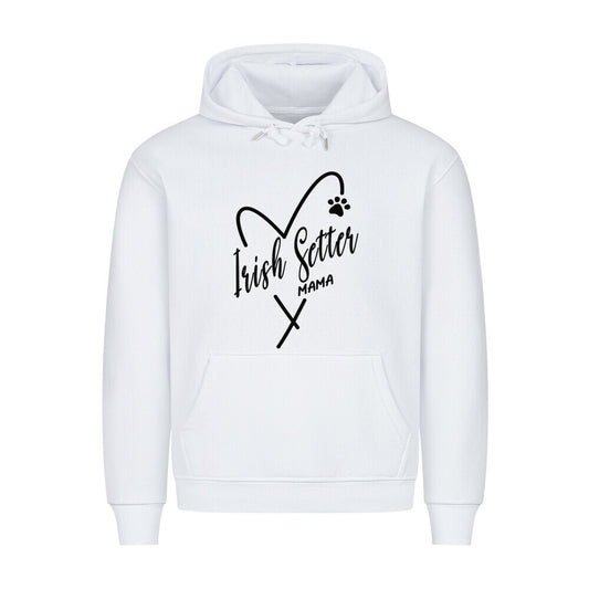 Premium Hoodie "Irish Setter - Mama" Weiß – hunde-shirt.de